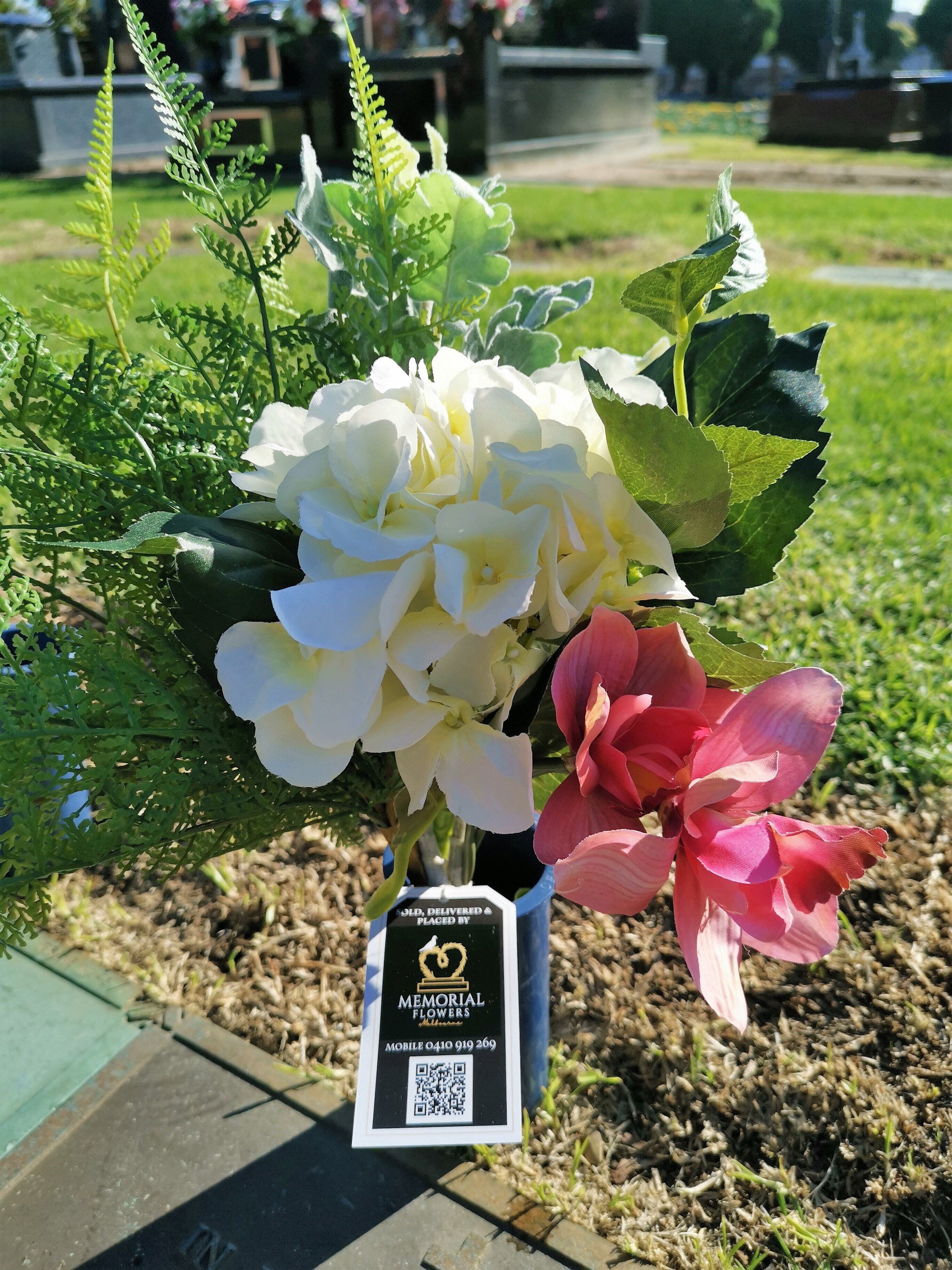 Artificial flowers for the cemetery discount
